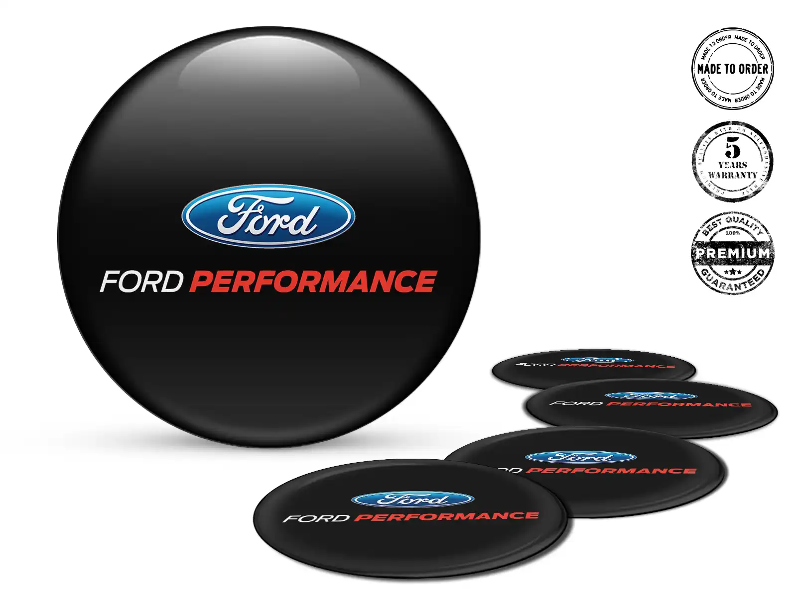 Ford Pegatinas Epoxi Bombadas Calcomanías de Aro Resina
